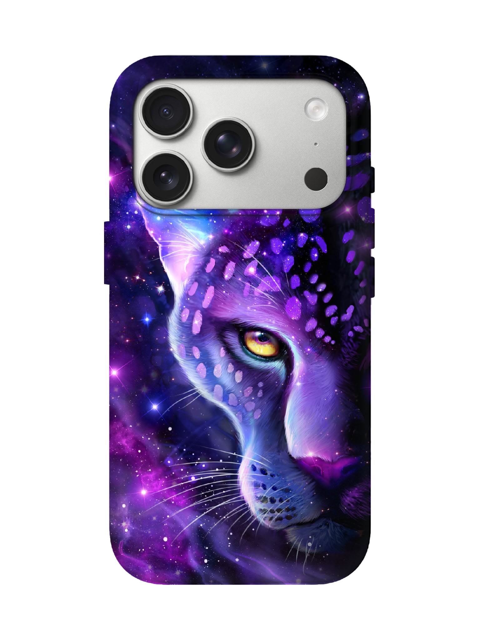 Cosmic Leopard Skull Edgy Cyberpunk Protective Phone Case