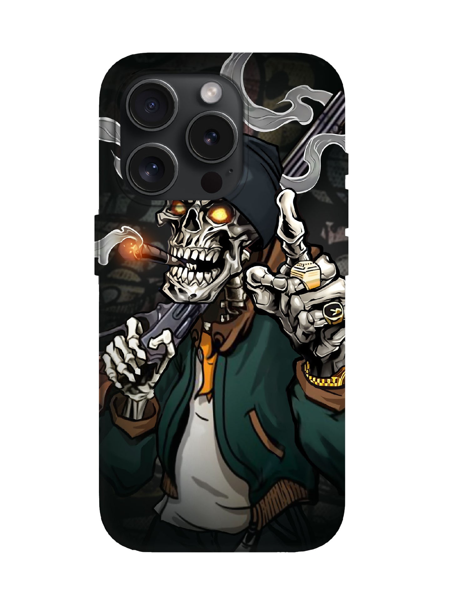 Skull Edgy Hardcore Tough Phone Case