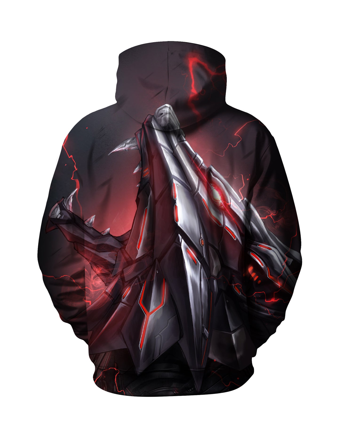 Cyber Mech Claw 3D Print Hoodie | Techwear Oversized Pullover