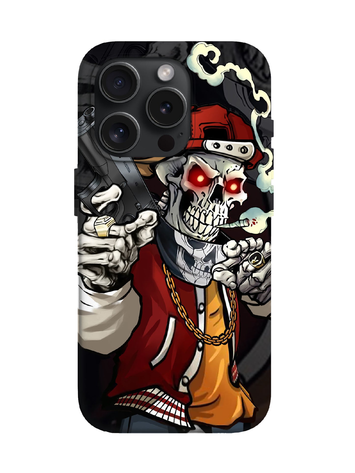 Skull Edgy Hardcore Tough Phone Case