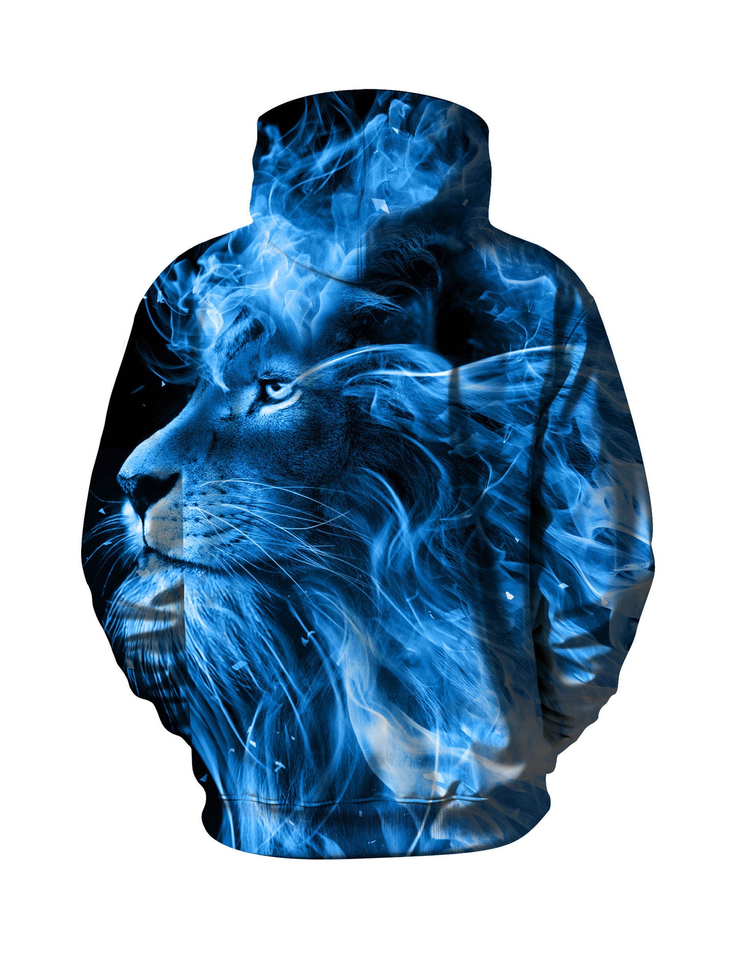 Blue Lion 3D All Over Print Hoodie Unisex Soft Comfortable Streetwear Pullover