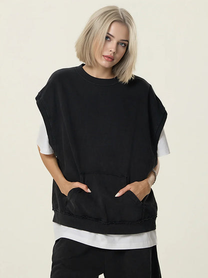 Stone-Washed 350g Soft French Terry Oversized Hoodie