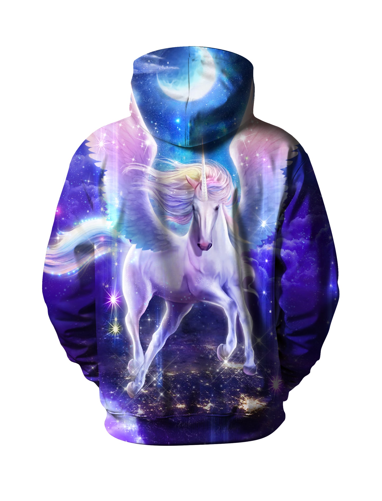 3D All Over Print Unicorn Hoodie for Men Women Galaxy Winged Horse Fantasy Sweatshirt