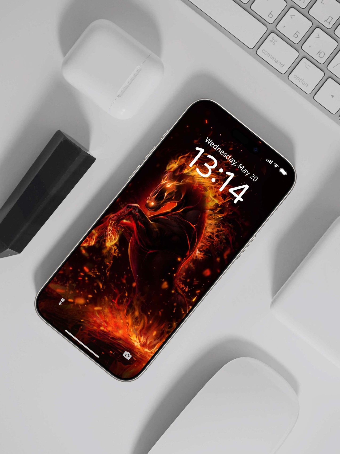 Inferno War Horse Charge Phone Wallpaper