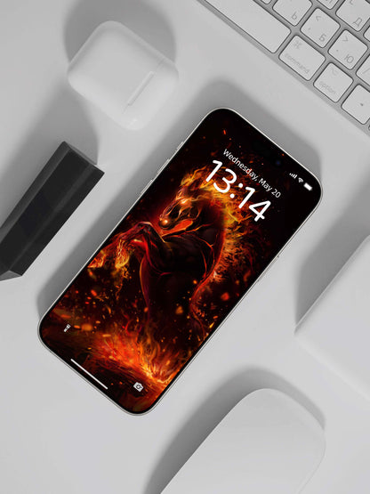 Inferno War Horse Charge Phone Wallpaper