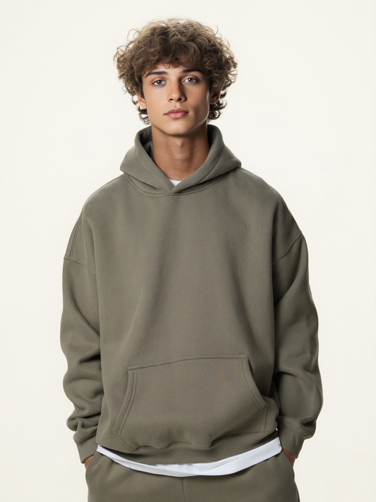 350g Fleece Vintage Streetwear Hoodie