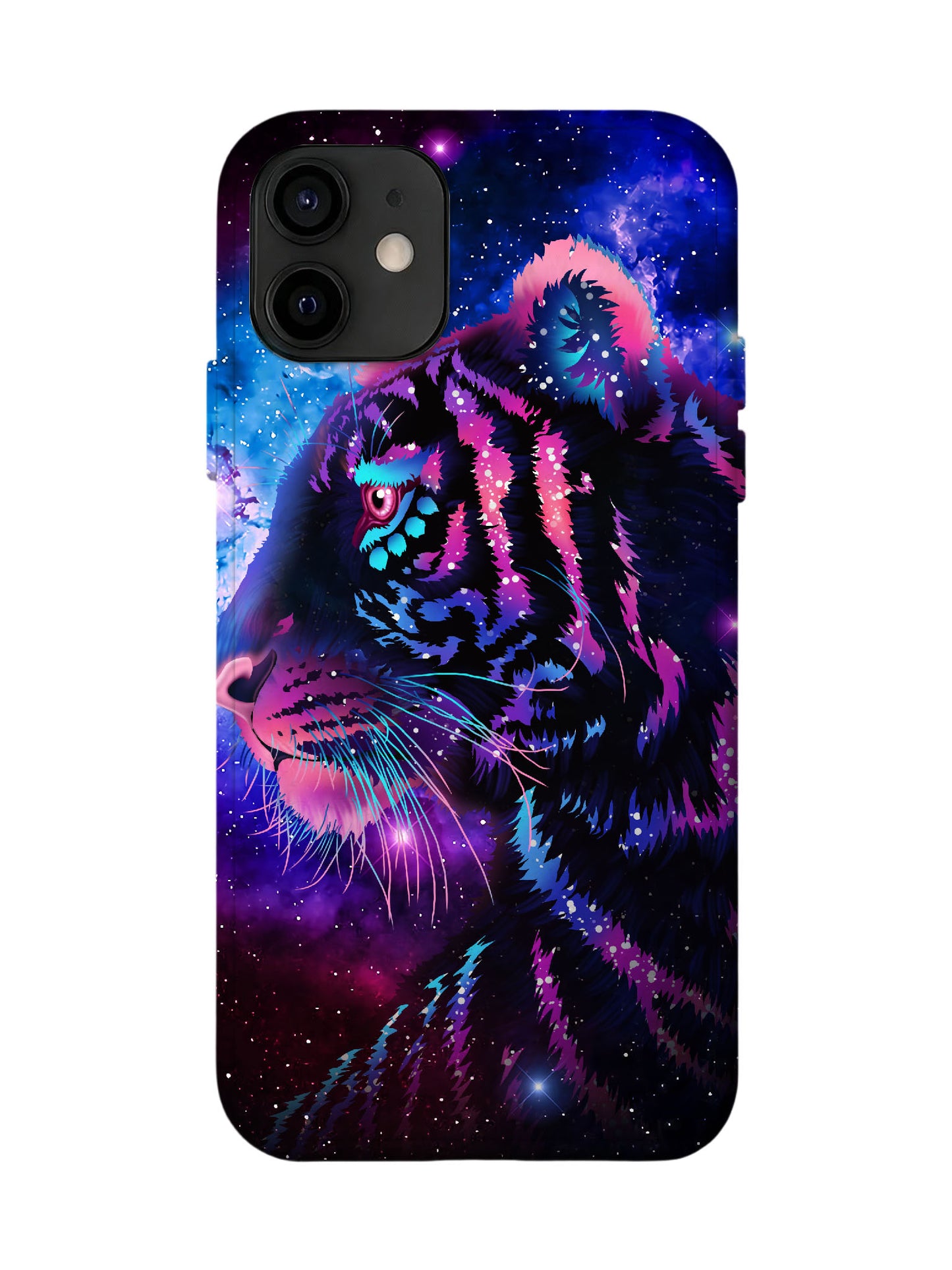 Neon Tiger Cyberpunk Statement Phone Case