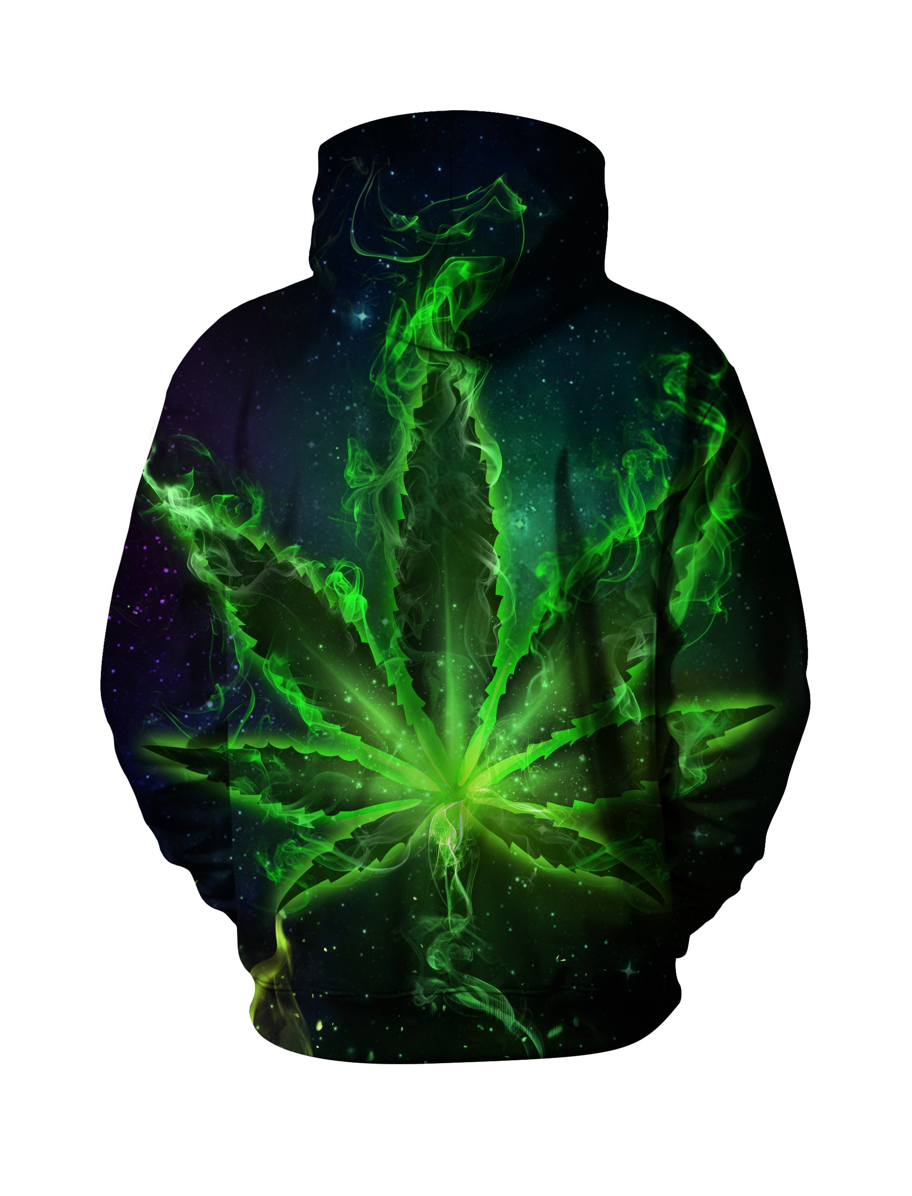 Glowing Cannabis Leaf 3D All Over Print Hoodie Unisex Streetwear Soft Comfortable Cotton Blend