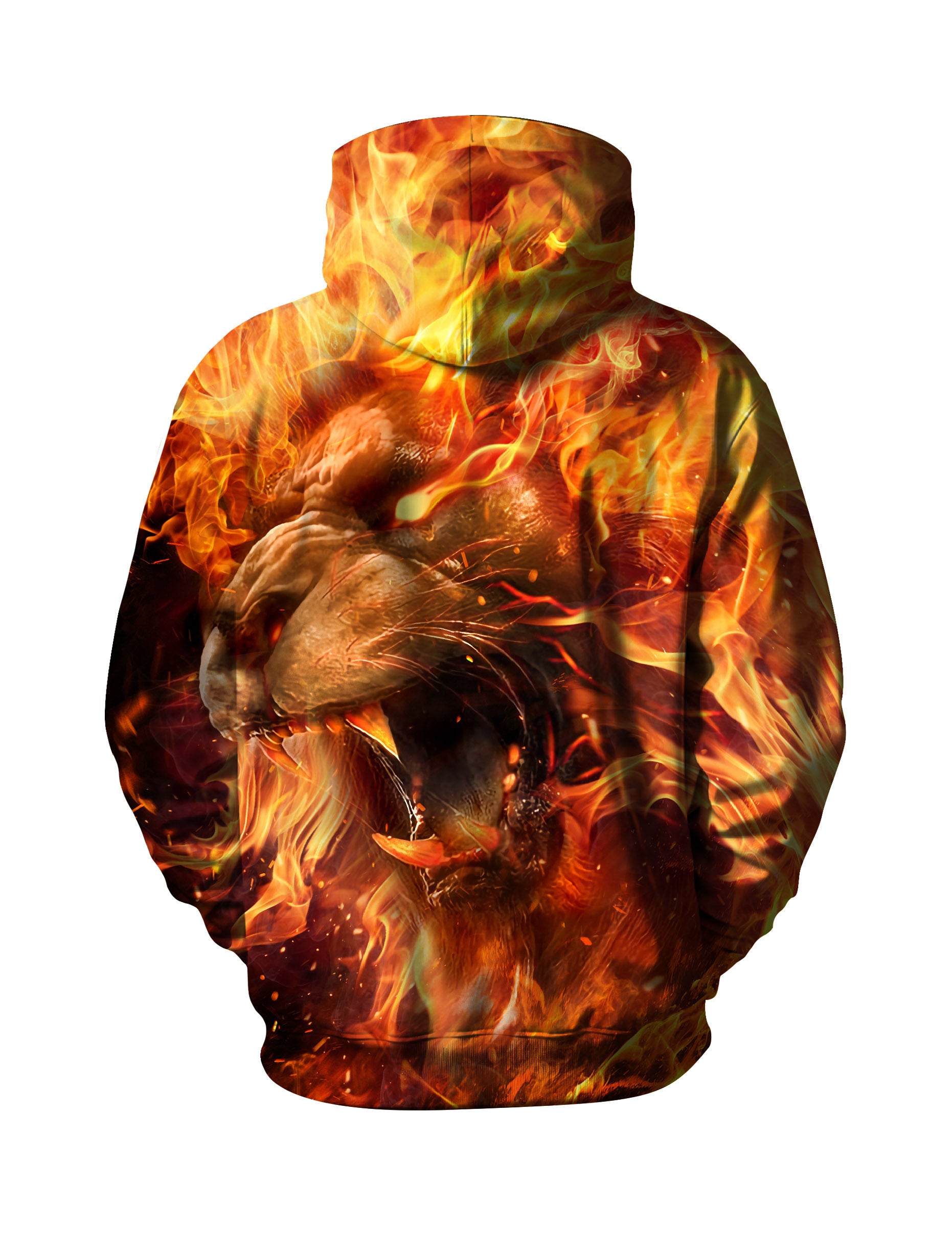 Flaming Lion 3D All Over Print Hoodie Unisex Streetwear Cotton Blend Soft Comfortable