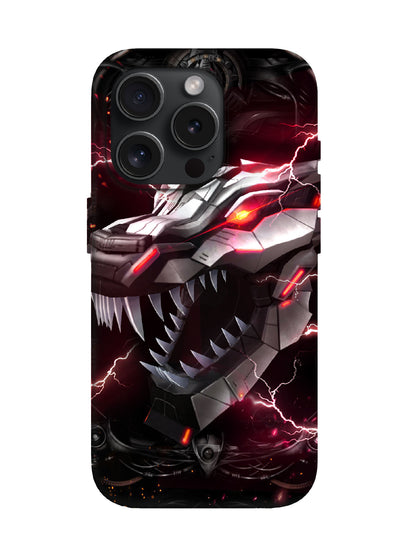 Cyberpunk Lightning Dragon Edgy Tough Phone Case