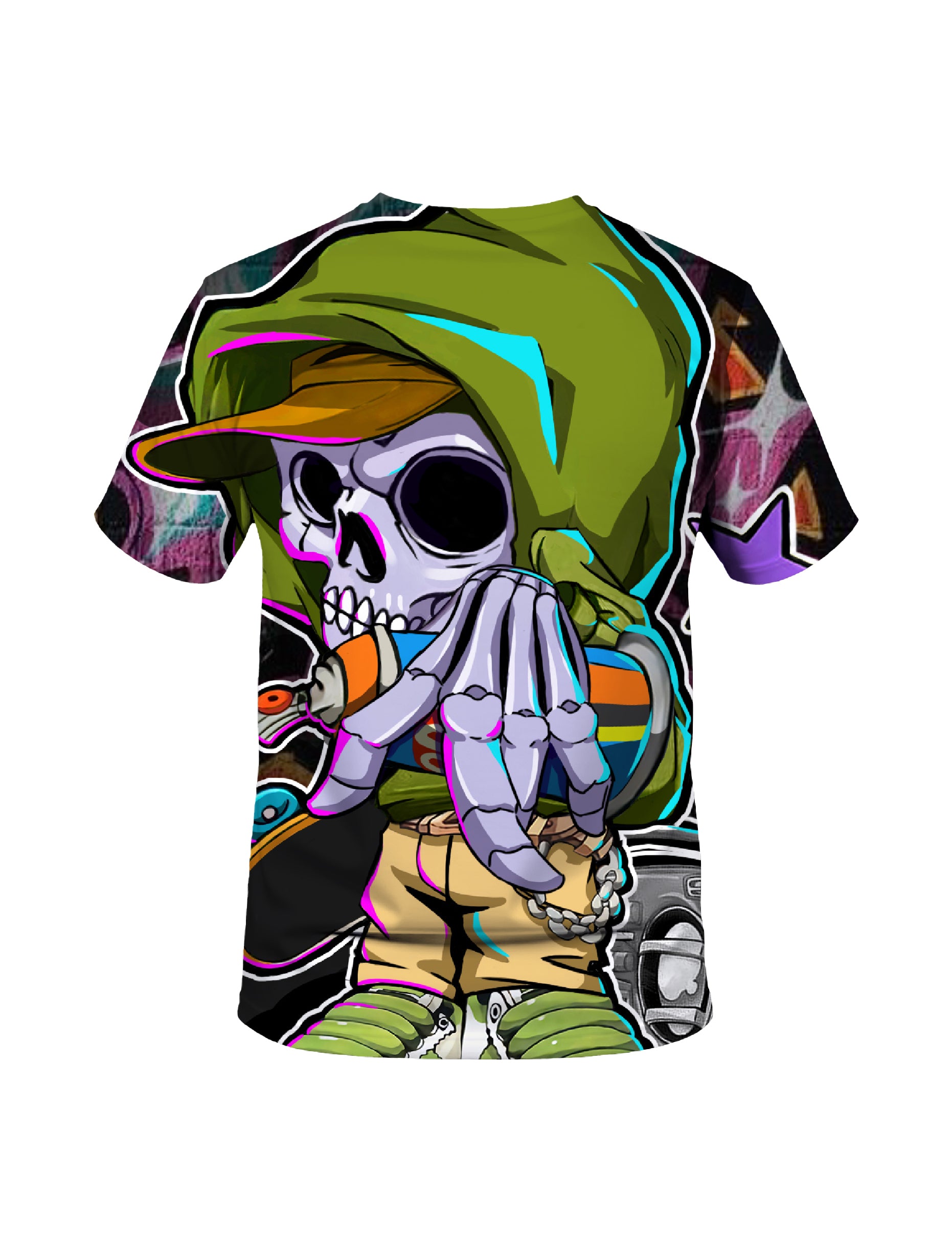 3D All Over Print T-Shirt Men Women Skull Gangster Streetwear Fashion Graphic Sweatshirt