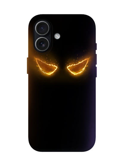 Flame Eyes Edgy Cyberpunk Tough Phone Case