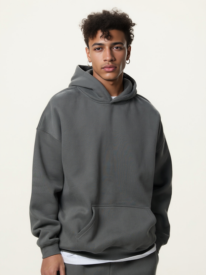 350g Fleece Vintage Streetwear Hoodie