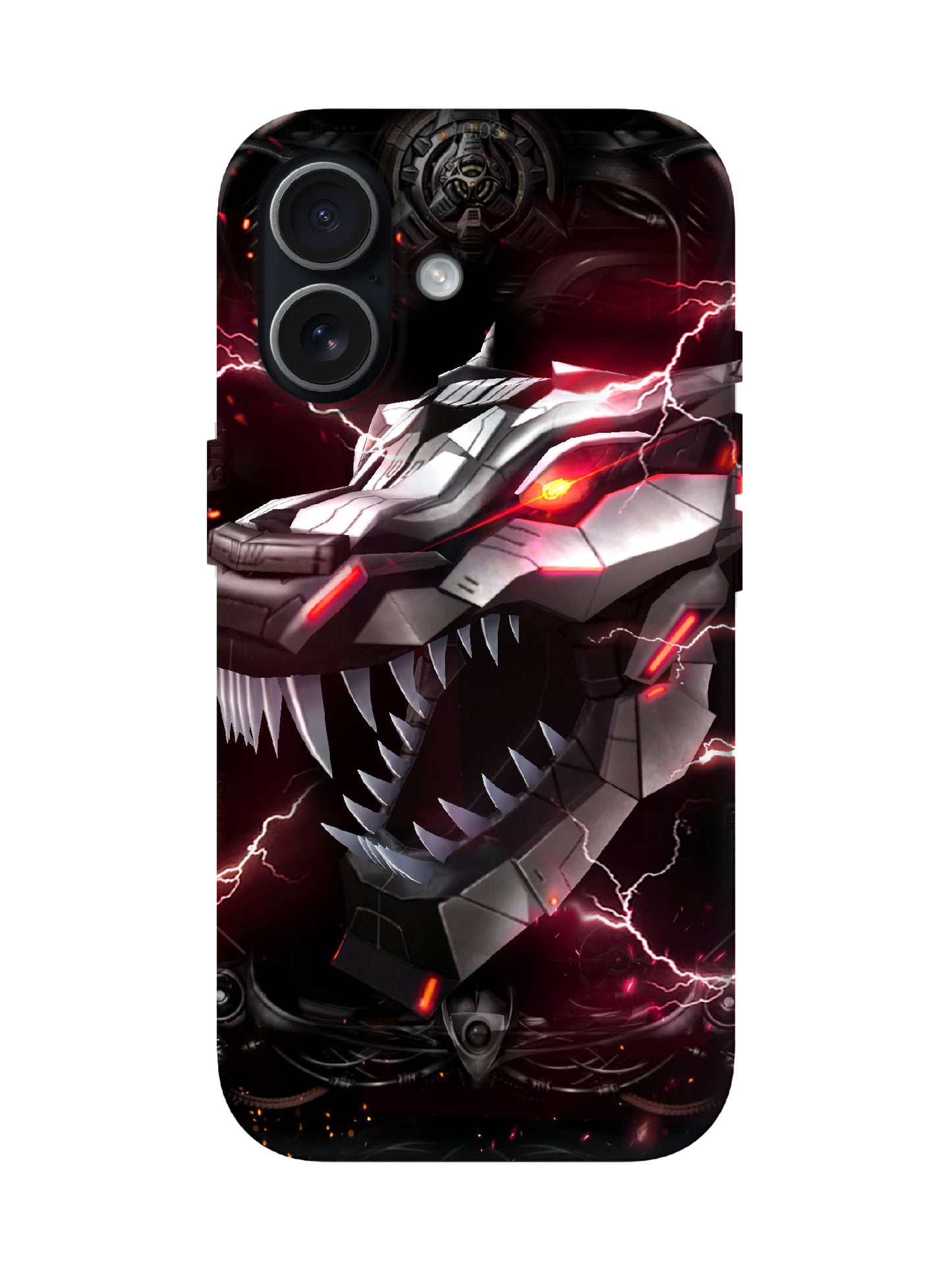 Cyberpunk Lightning Dragon Edgy Tough Phone Case