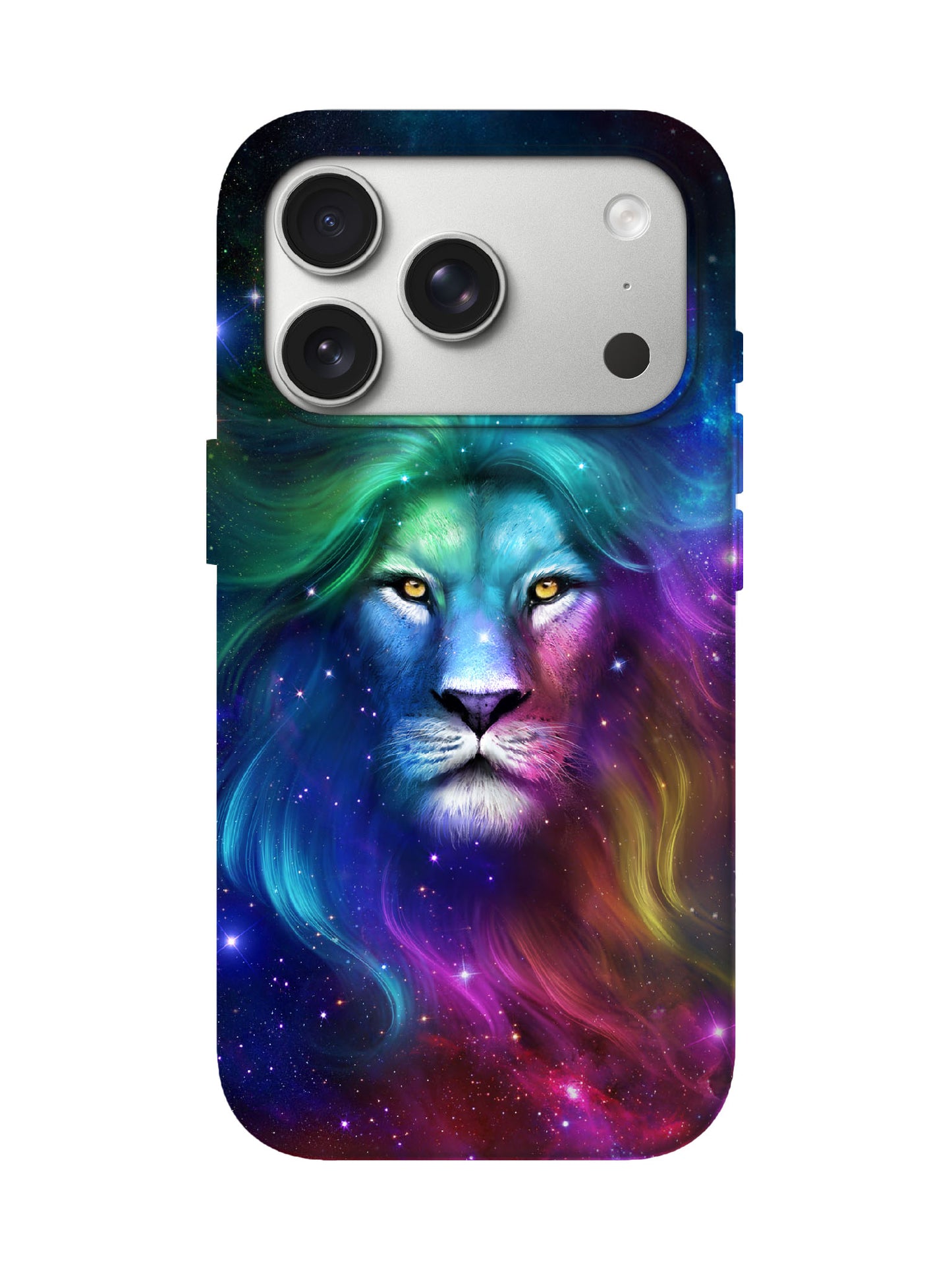 Cosmic Lion Neon Edgy Protective Phone Case