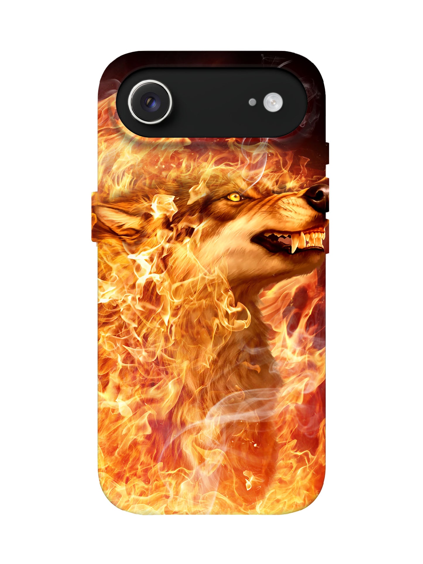 Flame Wolf Edgy Hardcore Tough Phone Case