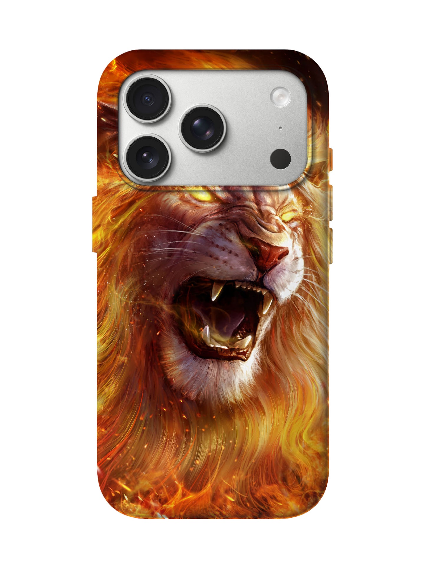 Flame Lion Edgy Tough Phone Case