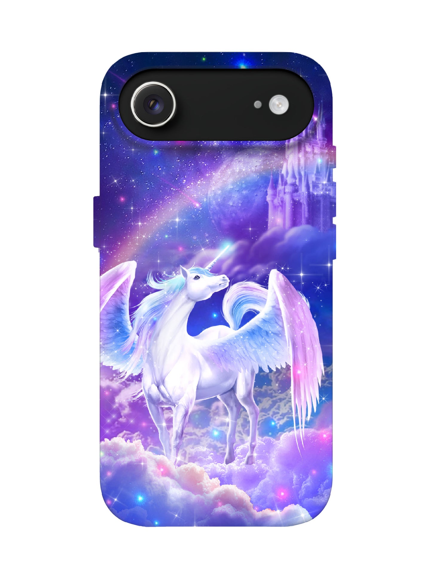 Winged Unicorn Cosmic Fantasy Edgy Protective Phone Case