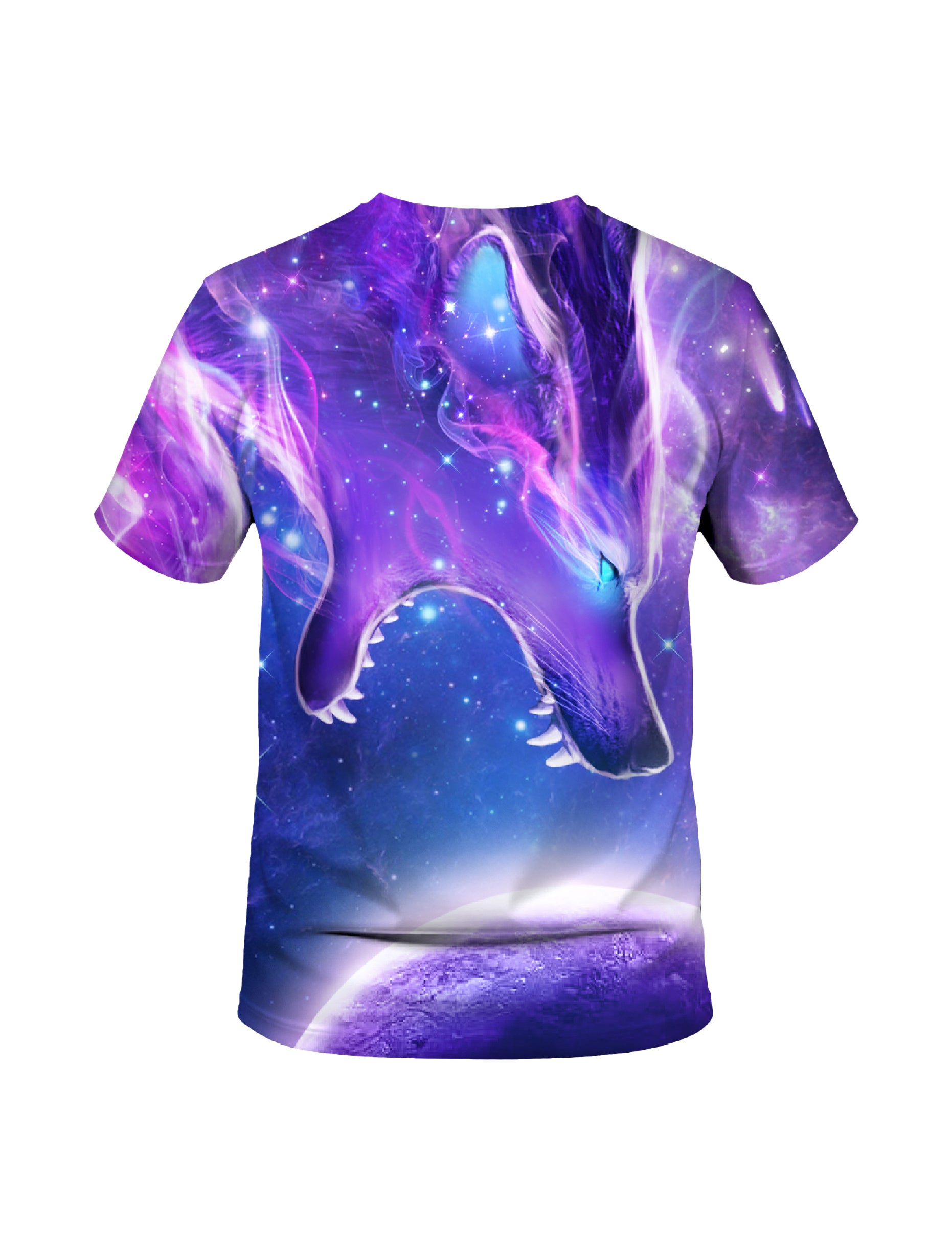 3D All Over Print Galaxy Dragon T-Shirt for Men Women, Cosmic Space Fantasy Style