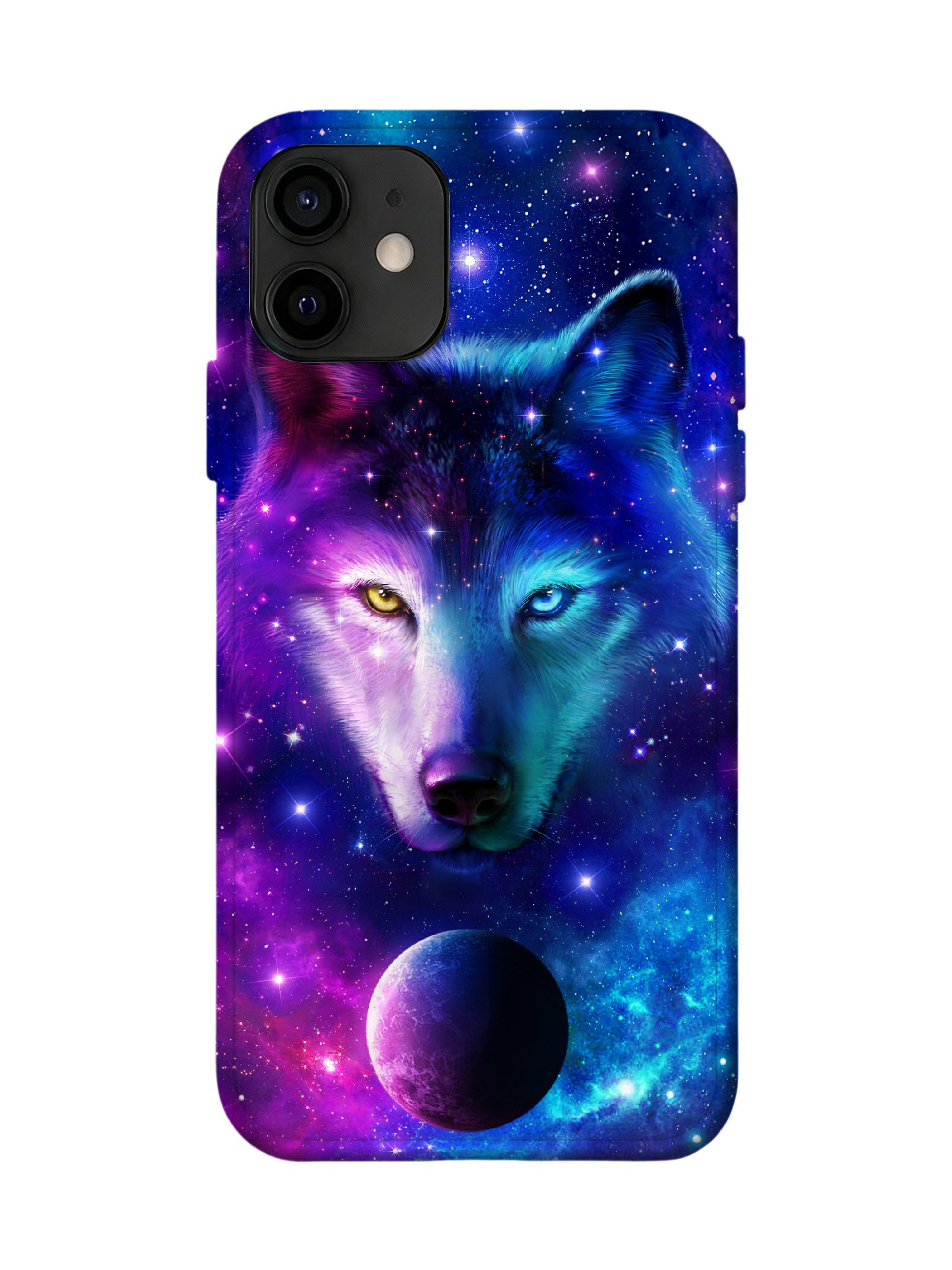 Cosmic Wolf Cyberpunk Protective Phone Case