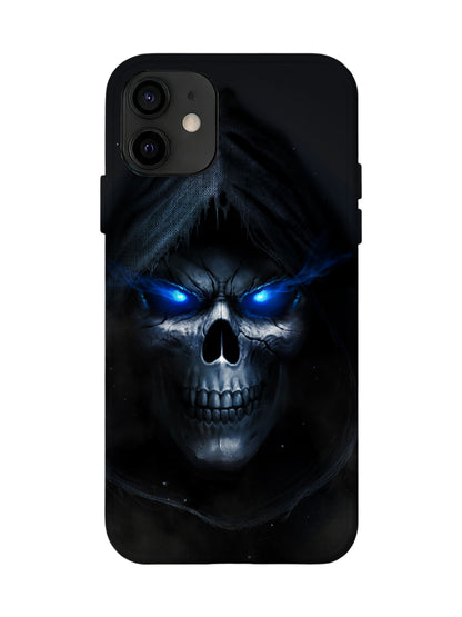 Glowing Blue Eye Skull Edgy Gothic Protective Phone Case