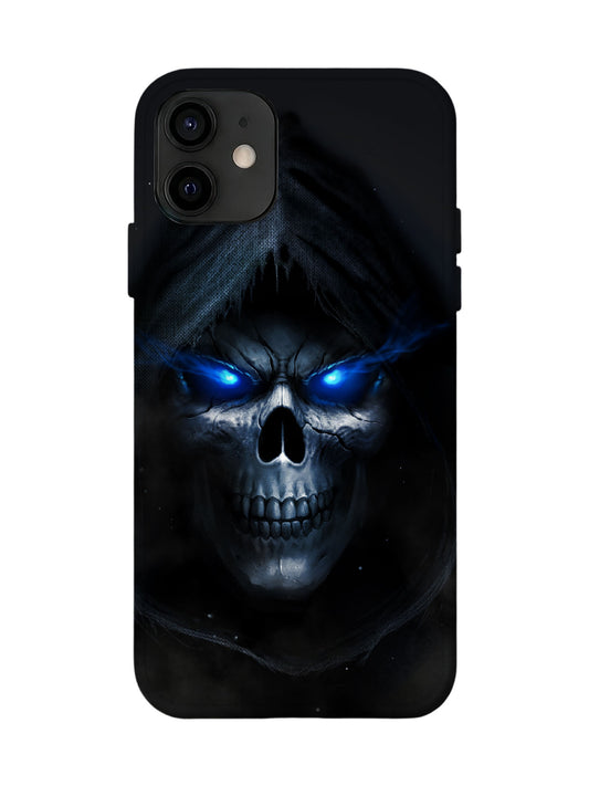 Glowing Blue Eye Skull Edgy Gothic Protective Phone Case