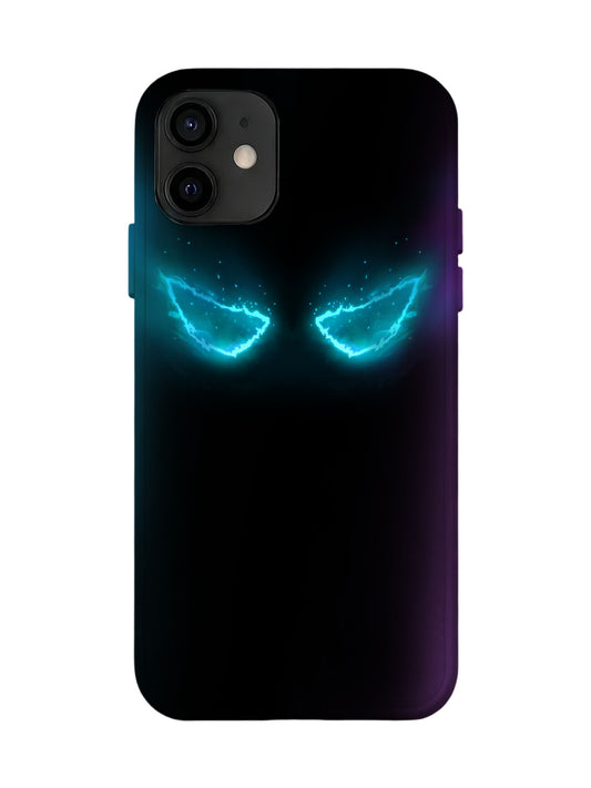 Neon Eyes Edgy Cyberpunk Protective Phone Case