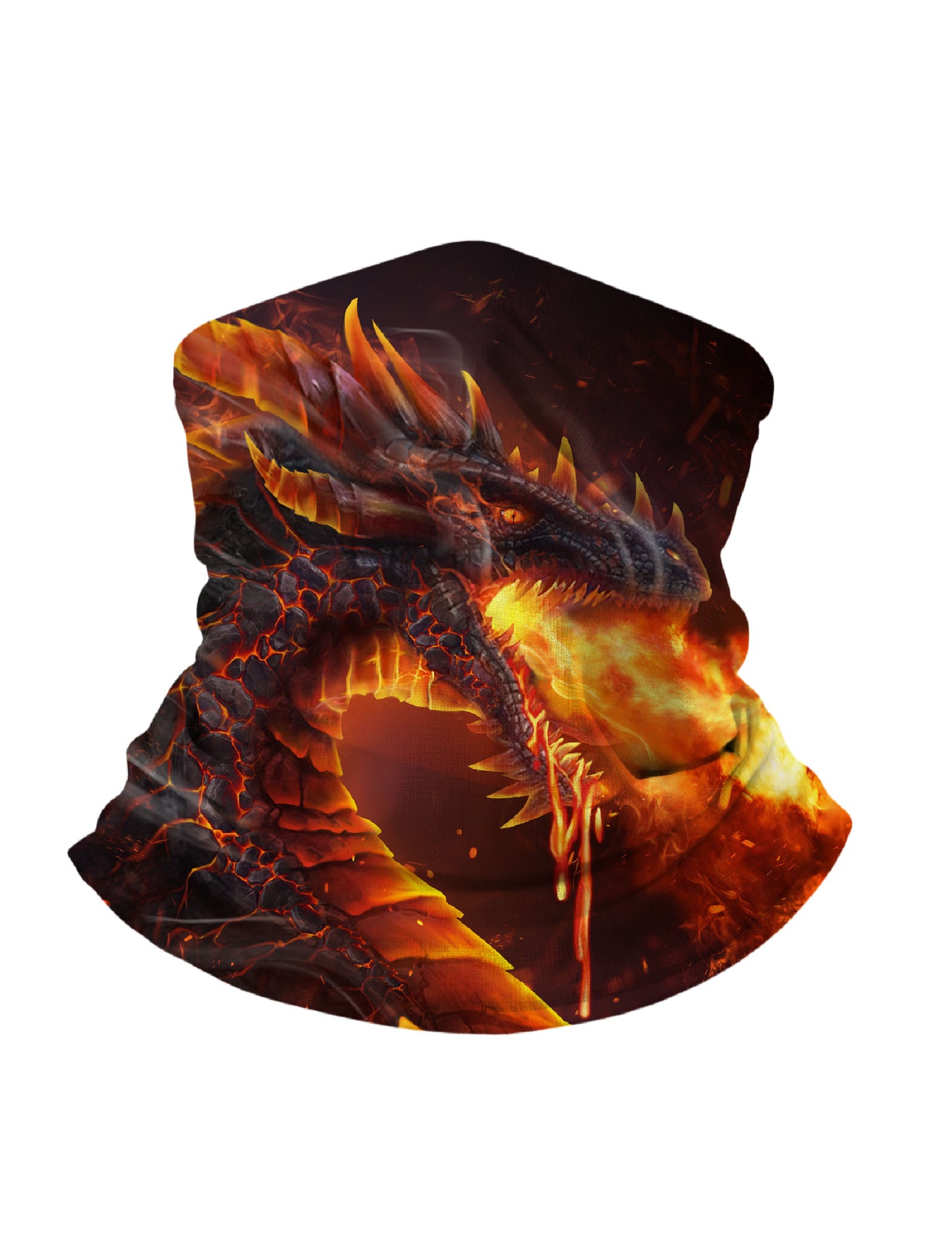Fiery dragon 3D All-Over Print Tube Mask – Unisex Streetwear Face Cover, Breathable for Daily & Outdoor Use