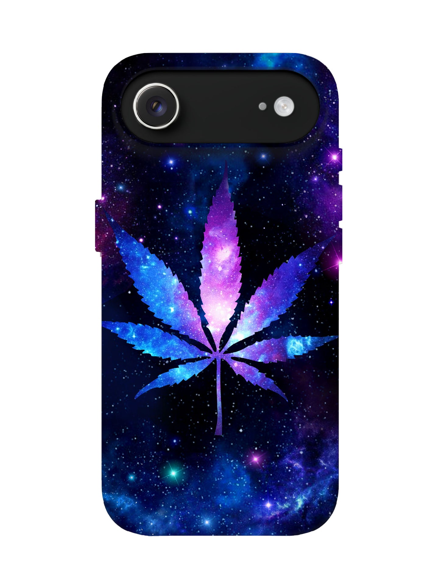 Galaxy Leaf Neon Cyberpunk Protective Phone Case