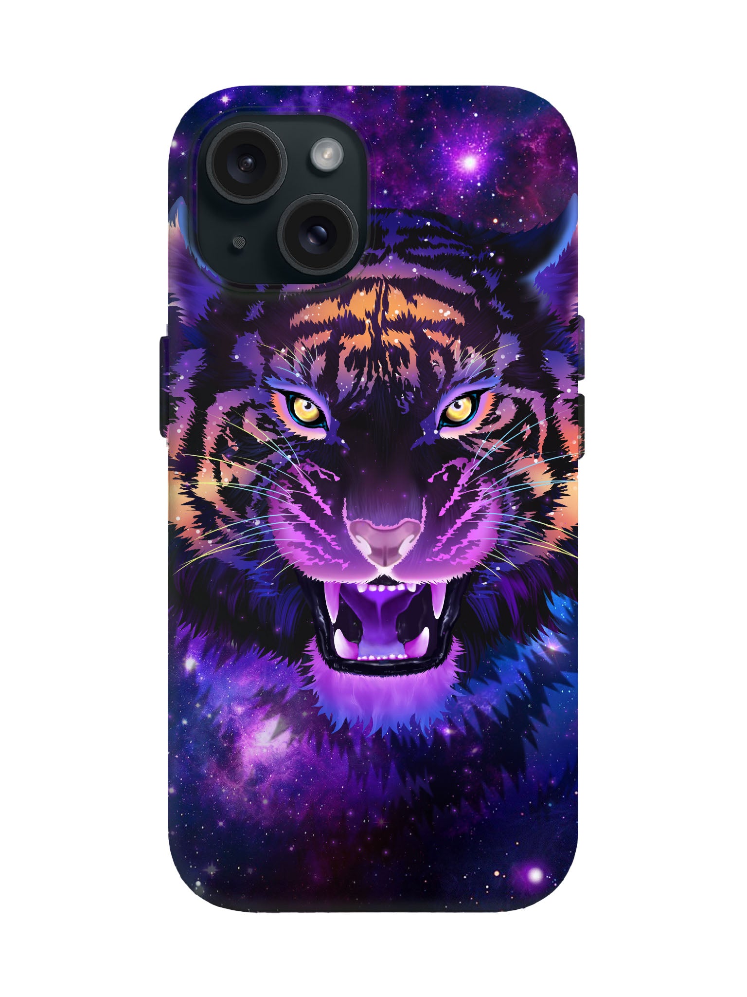 Cosmic Tiger Neon Edgy Tough Phone Case