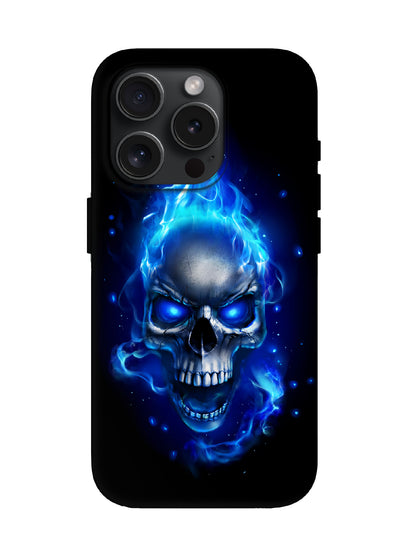 Symmetric Plasma Flame Skull Cyberpunk Shockproof Case