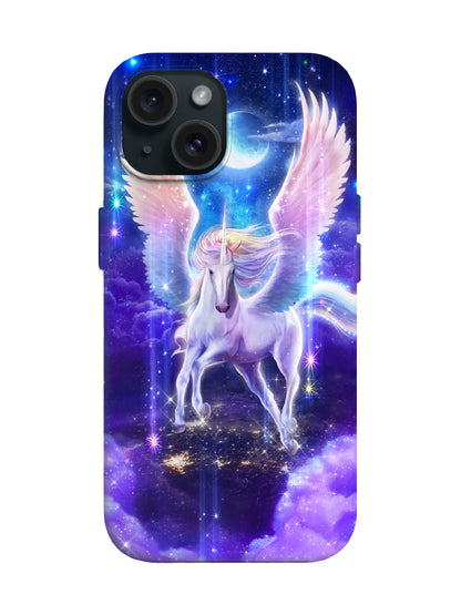 Winged Unicorn Cosmic Glow Statement Phone Case