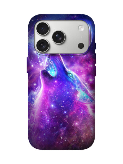 Cosmic Wolf Howl Edgy 3D Protective Phone Case