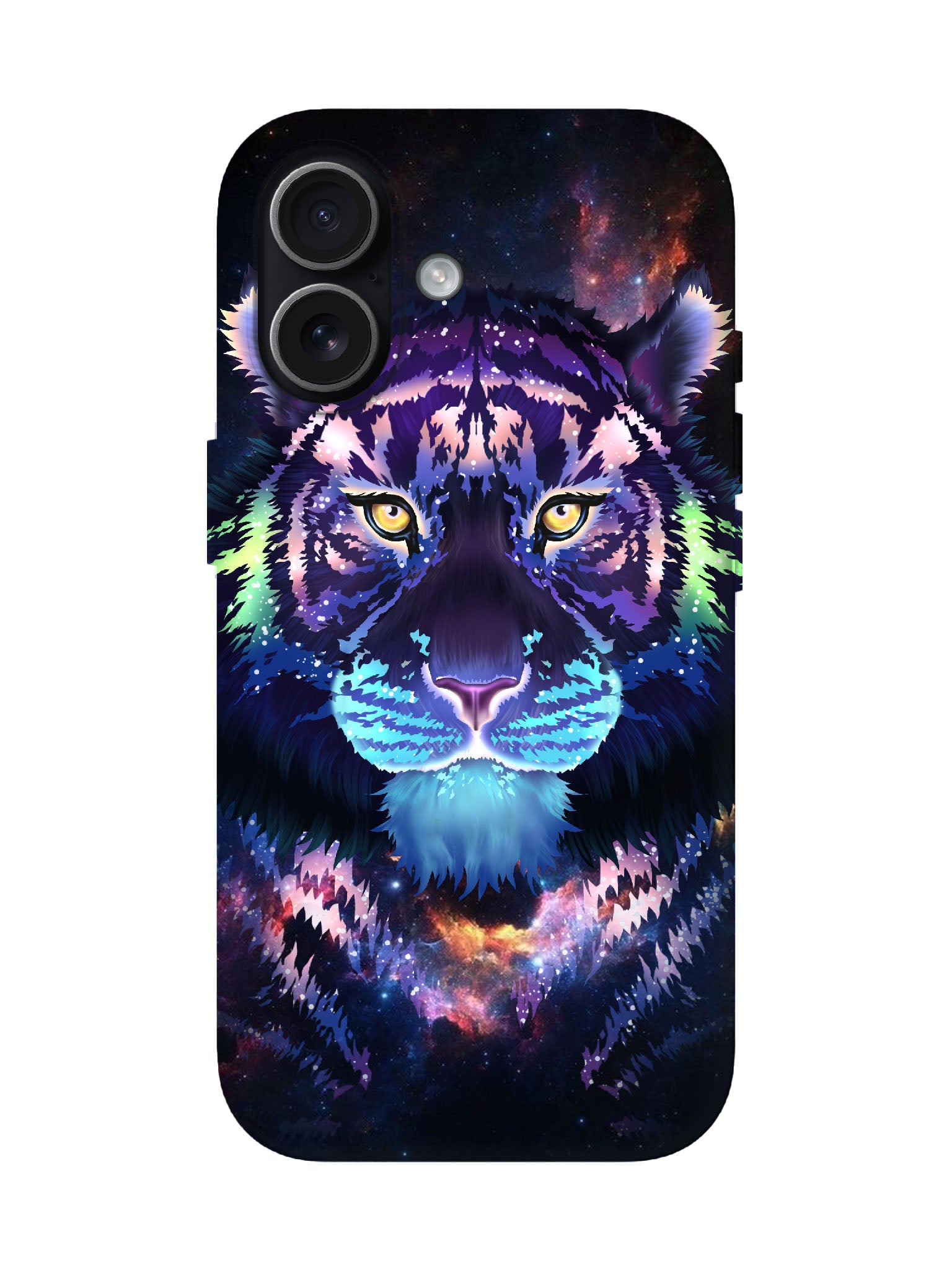 Cosmic Tiger Neon Edgy Tough Phone Case