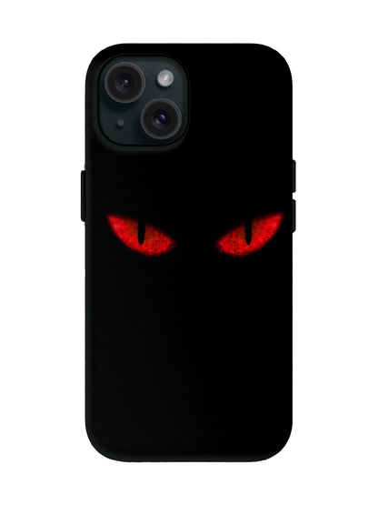 Glowing Red Eyes Edgy Gothic Protective Phone Case
