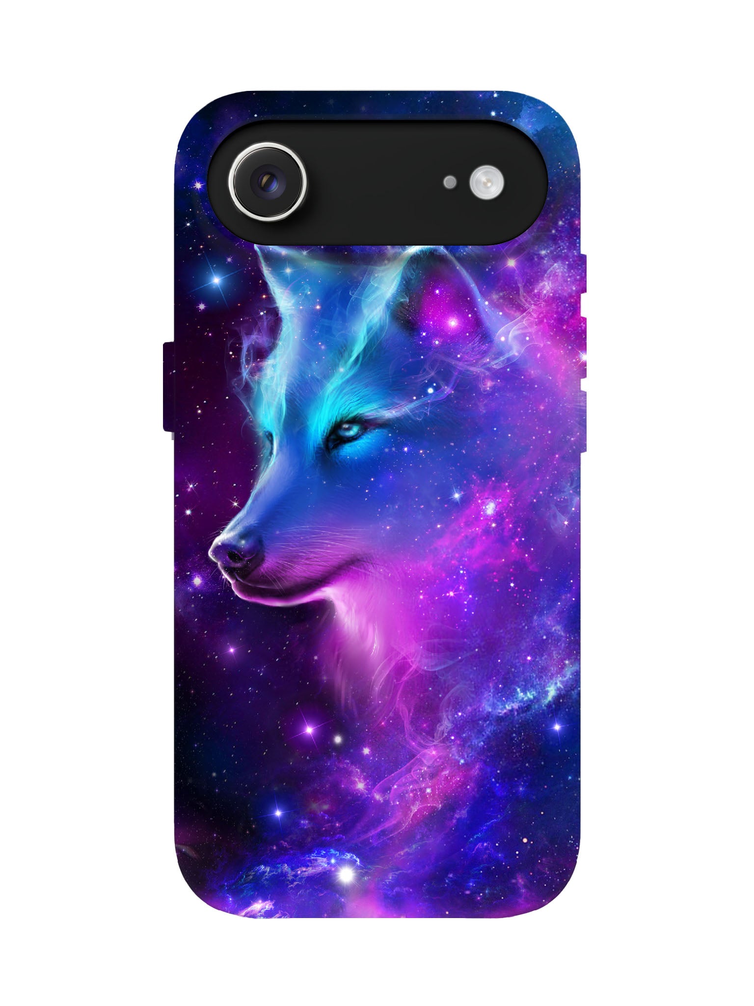Cosmic Wolf Neon Cyberpunk Protective Phone Case