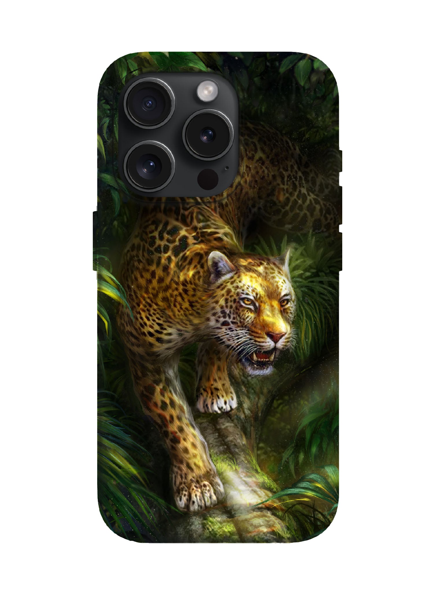 Jaguar in Jungle Edgy Statement Protective Phone Case