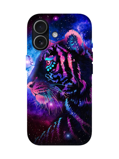 Neon Tiger Cyberpunk Statement Phone Case