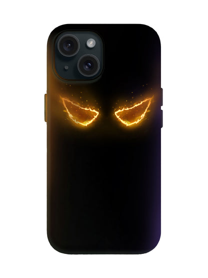 Flame Eyes Edgy Cyberpunk Tough Phone Case