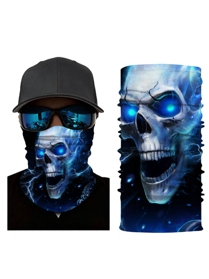 Shadow Skull Jaw Neck Gaiter - Moisture-Wicking Face Gaiter for Tactical Training & Daily Commute