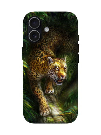 Jaguar in Jungle Edgy Statement Protective Phone Case