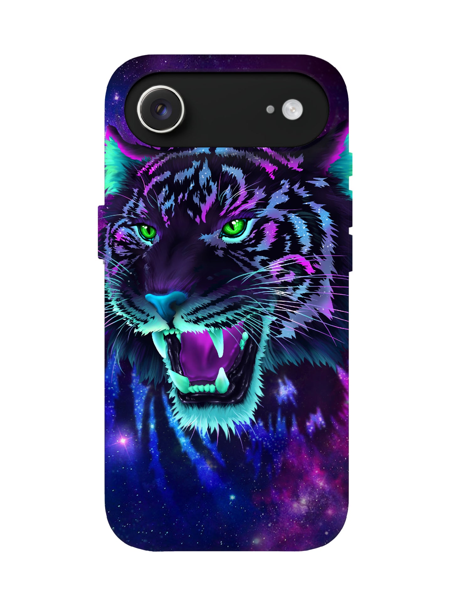 Neon Tiger Cyberpunk Statement Phone Case