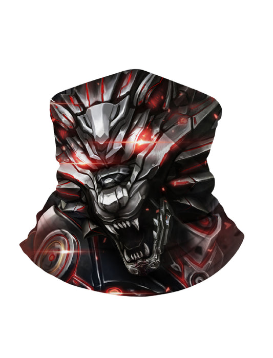 E-Girl E-Boy Cyberpunk Wolf Balaclava with 3D All Over Print, Breathable Fabric, Soft Stretchy, UV Protection for Unisex Outdoor Use