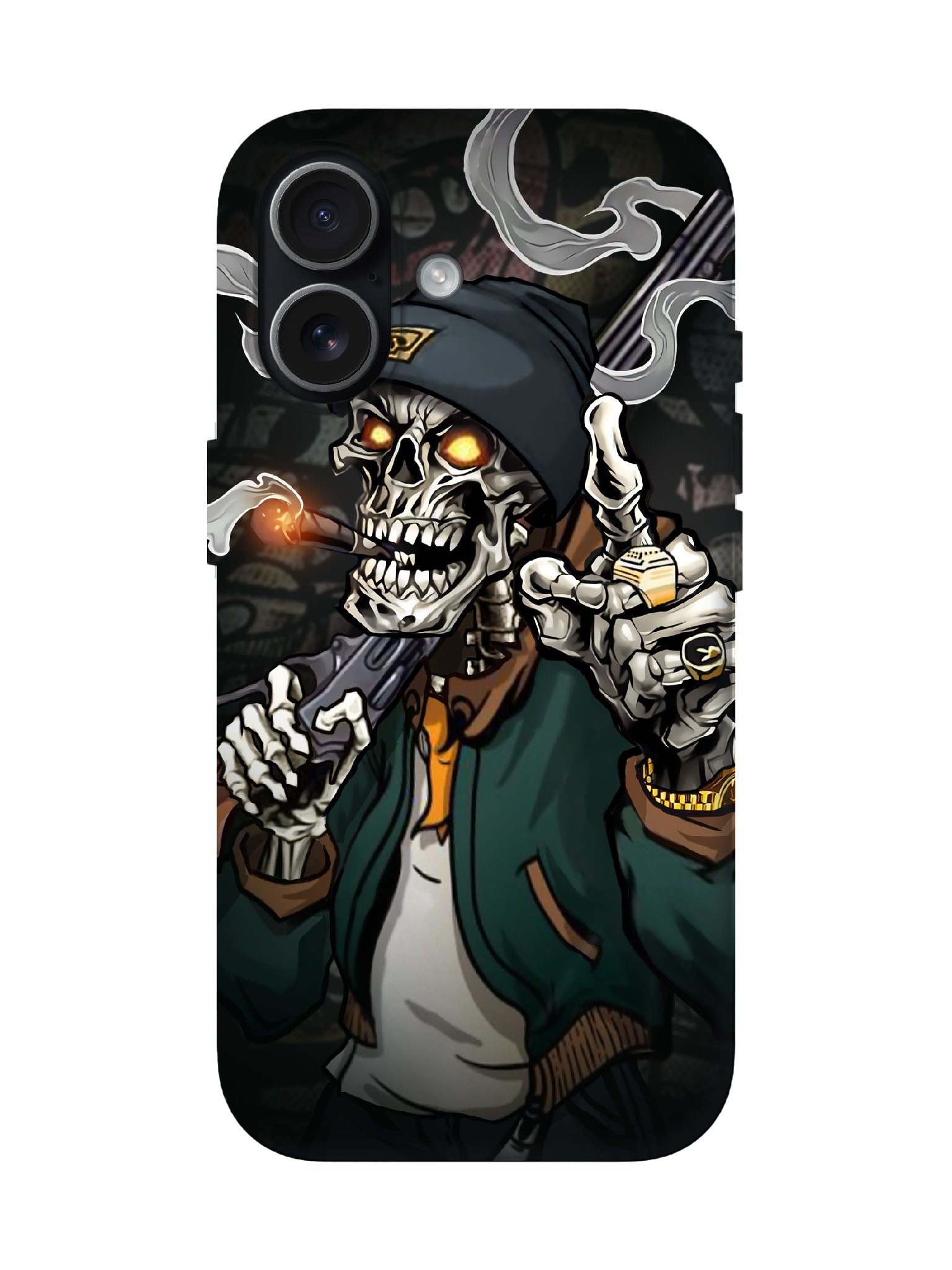 Skull Edgy Hardcore Tough Phone Case