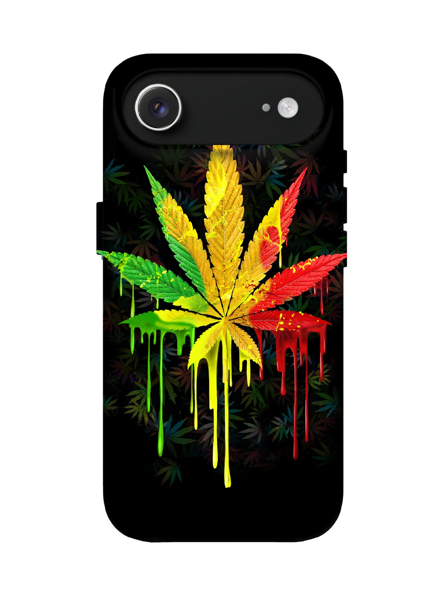 Dripping Rasta Leaf Edgy Statement Phone Case