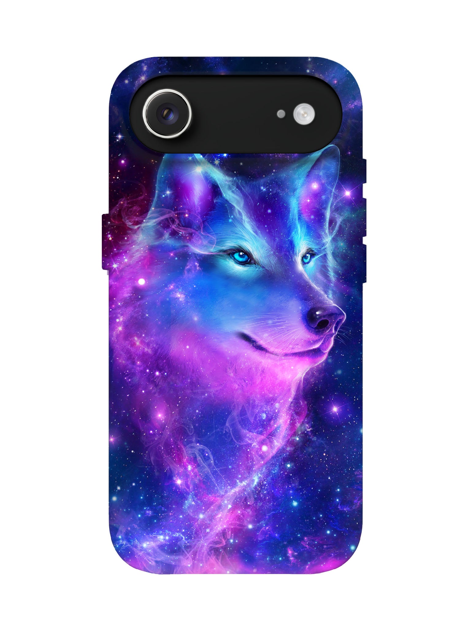 Cosmic Wolf Neon Cyberpunk Protective Phone Case