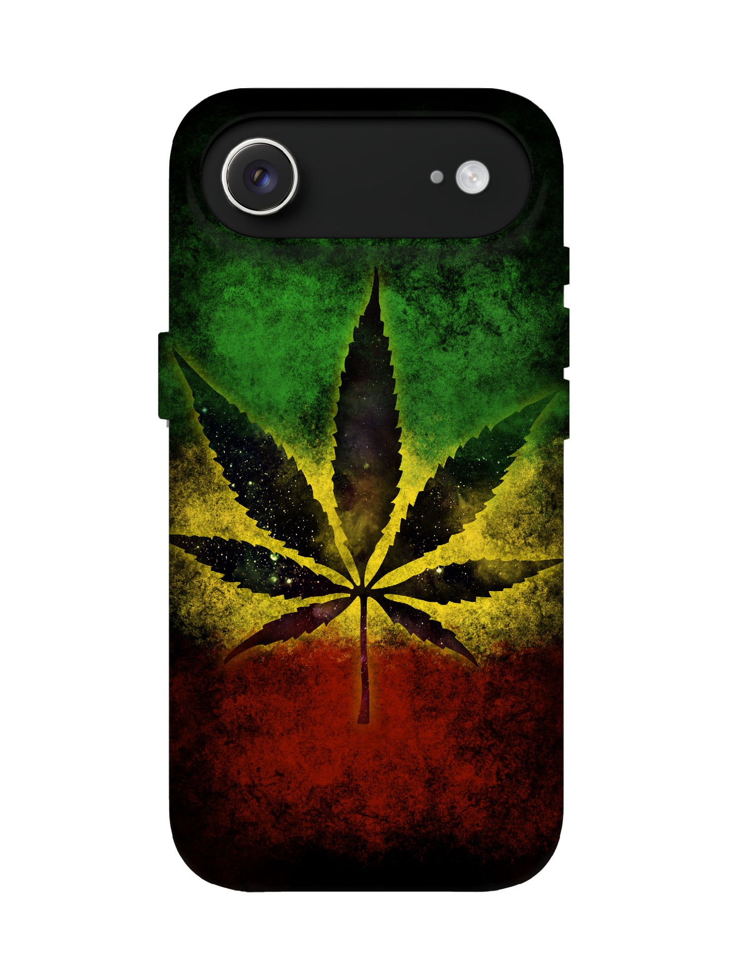 Rasta Leaf Graphic Edgy Protective Phone Case