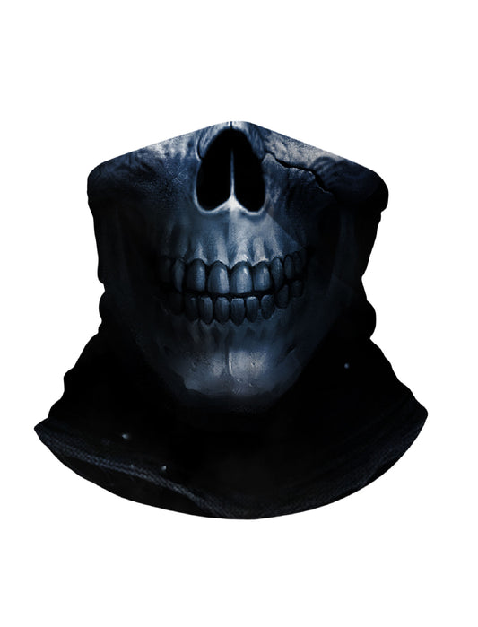 Balaclava with 3D all over print graffiti skull design, Streetwear style unisex face mask, breathable fabric and windproof for outdoor activities