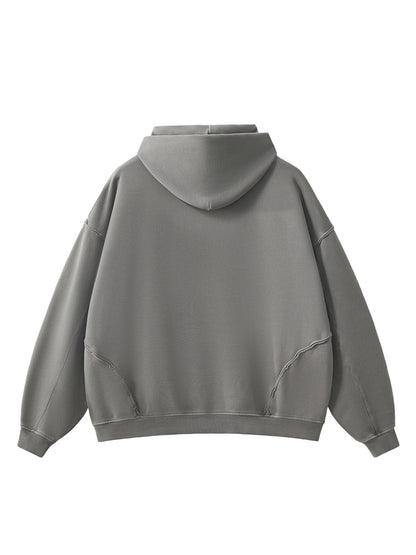 Stone-Washed 420g Loop Fabric Oversized Hoodie