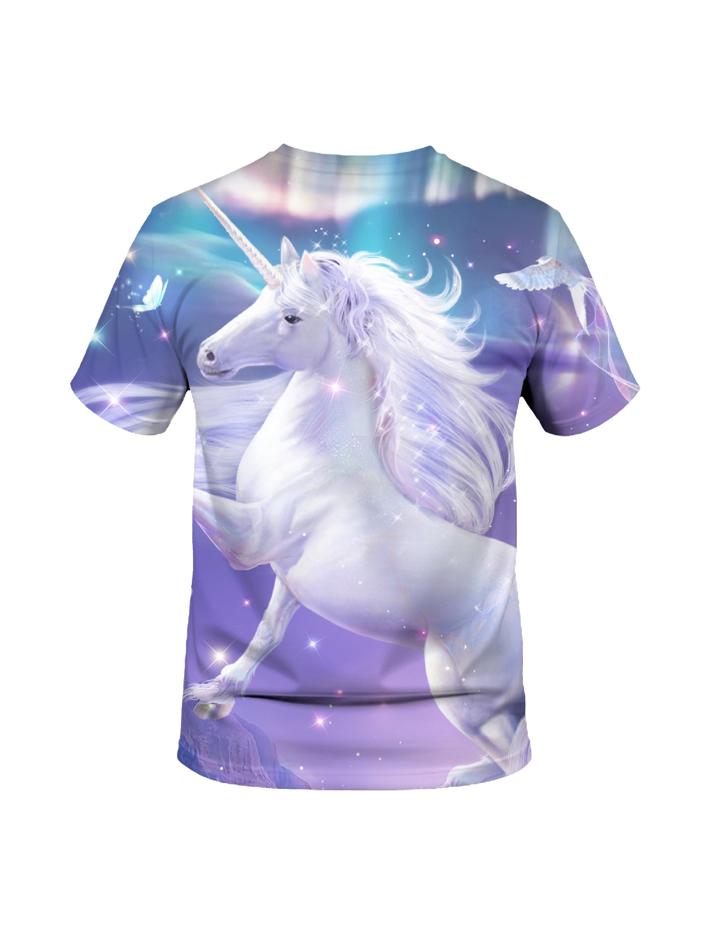 Unicorn 3D All Over Print T-Shirt for Men Women, Magical Fantasy Galaxy Design